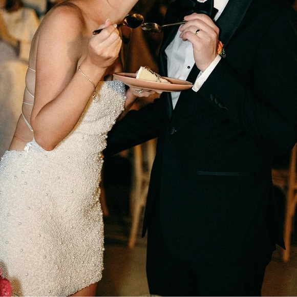 Retrofête Marin dress. Like new. White pearl. Size M. Sold out online. - Picture 4 of 7